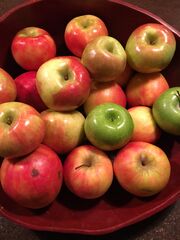 Apples in a bowl