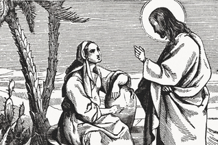 Drawing of a man and woman