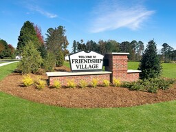community entrance with brick monument
