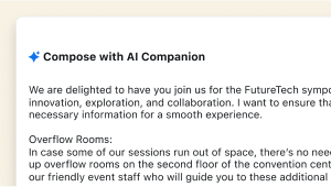Compose a chat in Zoom Events lobby