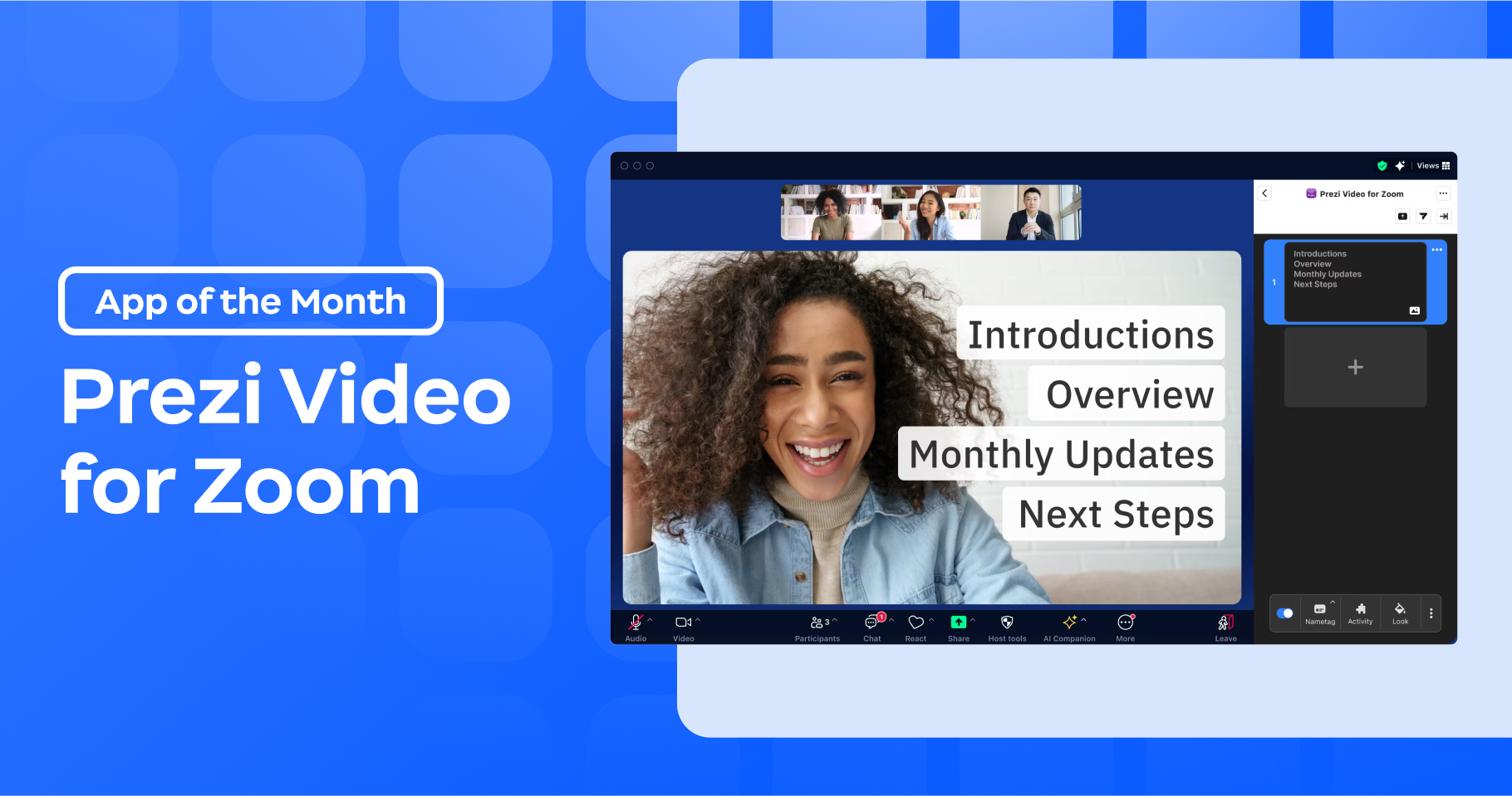 Make meetings more engaging and interactive with Prezi Video for Zoom