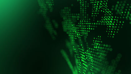 Abstract Technology Green