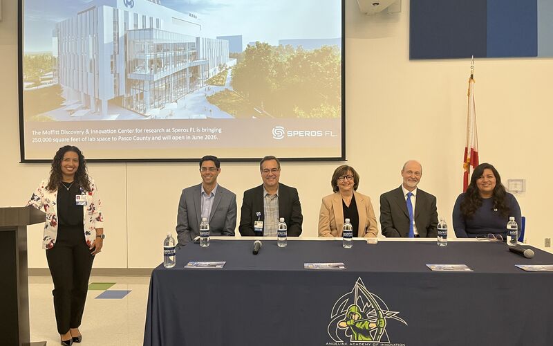 Moffitt team members at Angeline Academy of Innovation.