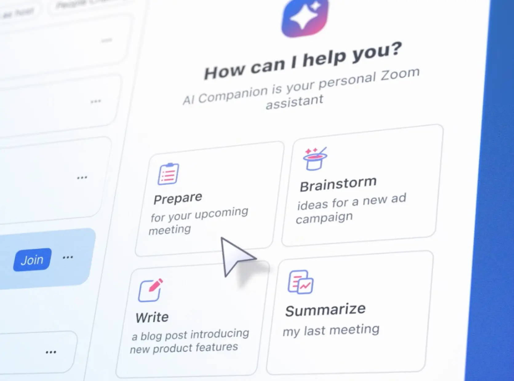 O Zoom Workplace leva a IA para o próximo nível, apresentando os recursos do Ask AI Companion e do AI Companion no Zoom Phone