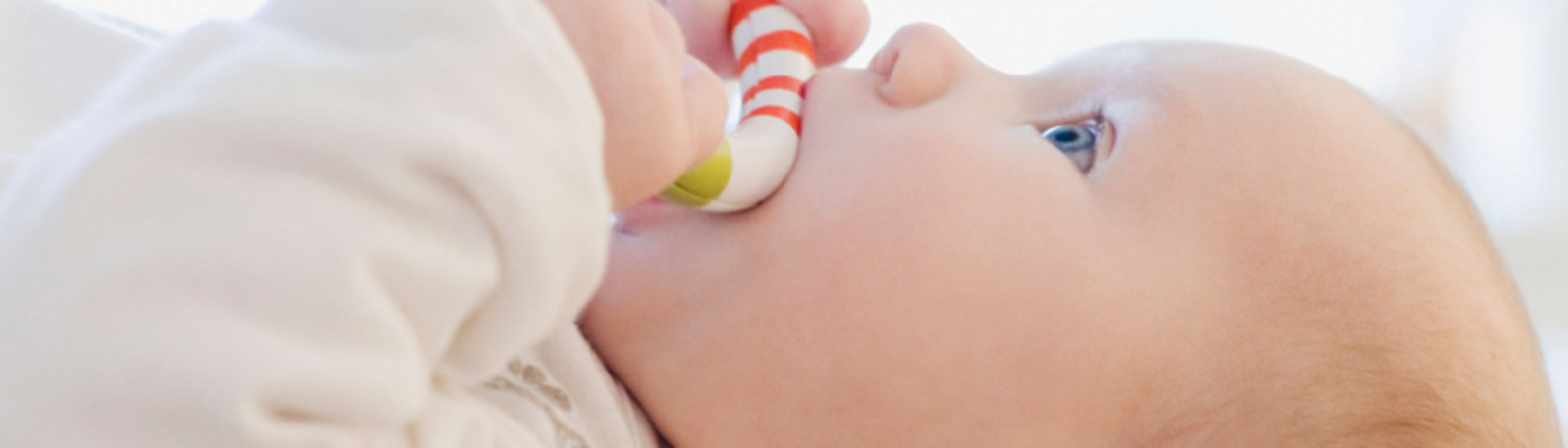 Baby with comforter
