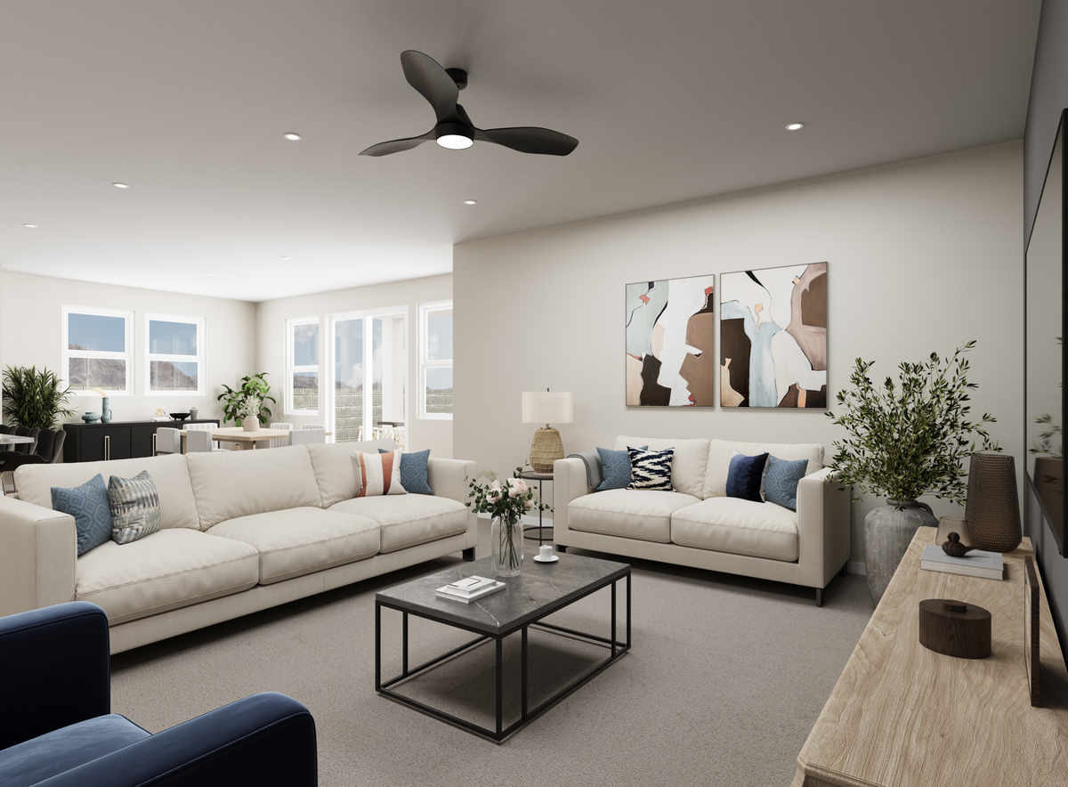 white couch with coffee table for gatherings