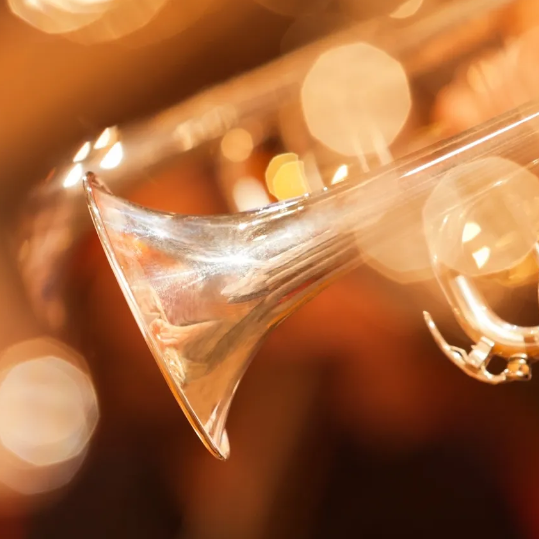 Jazz trumpet playing music