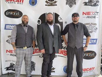 Brett Davison at the Distinguished Gentlemen's Ride