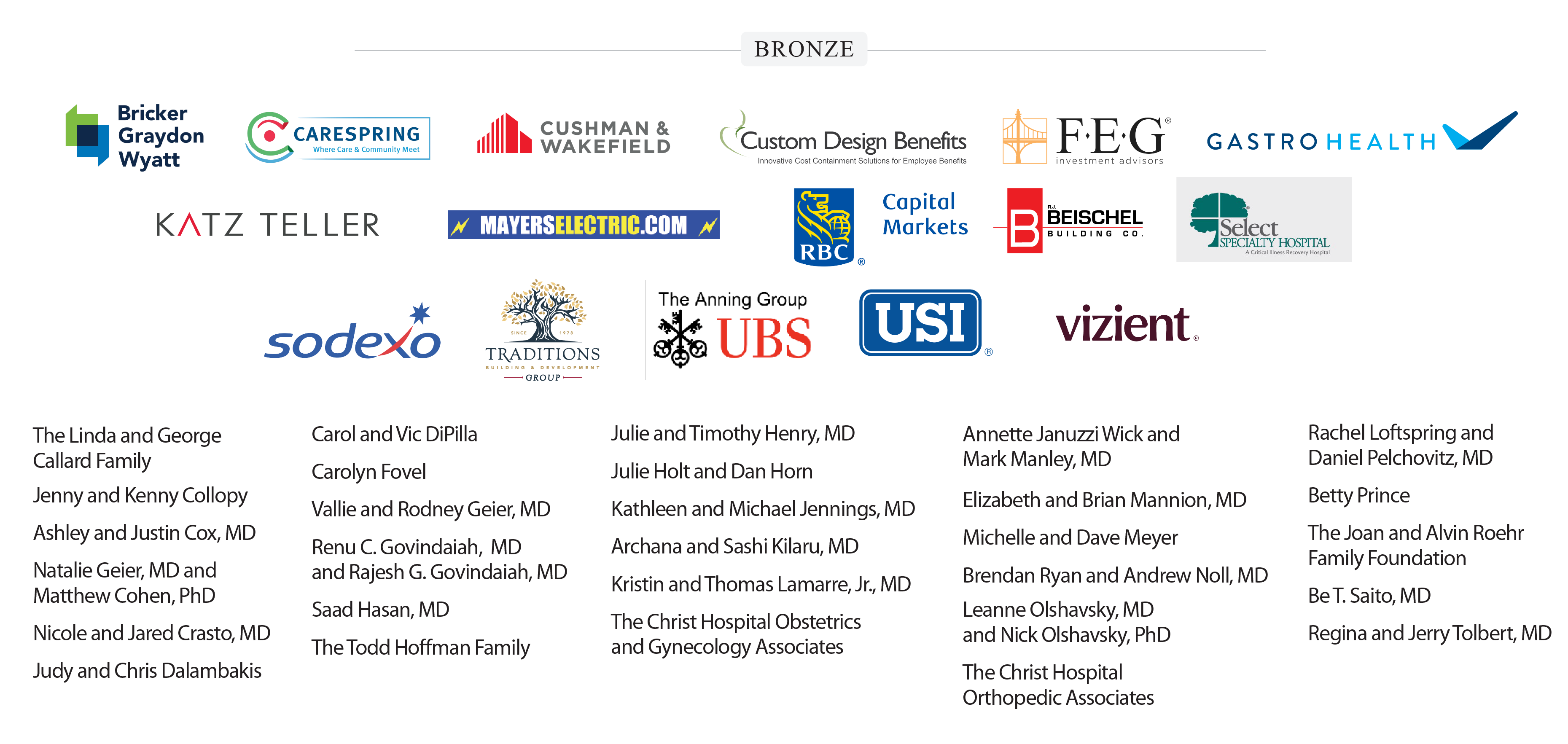 Bronze Sponsors