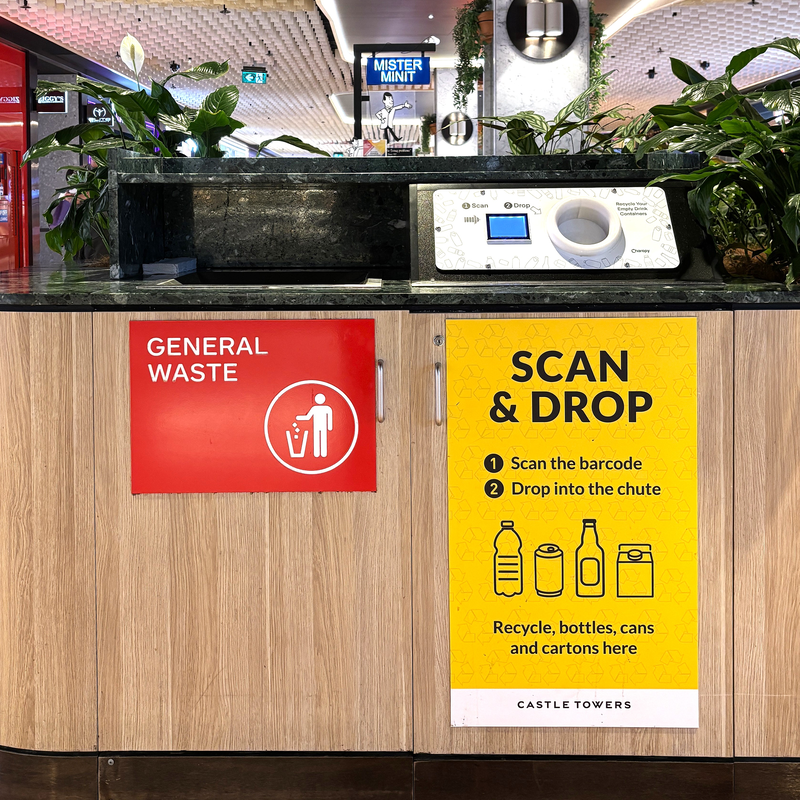 Charopy recycling unit at Forest Lake Shopping Centre