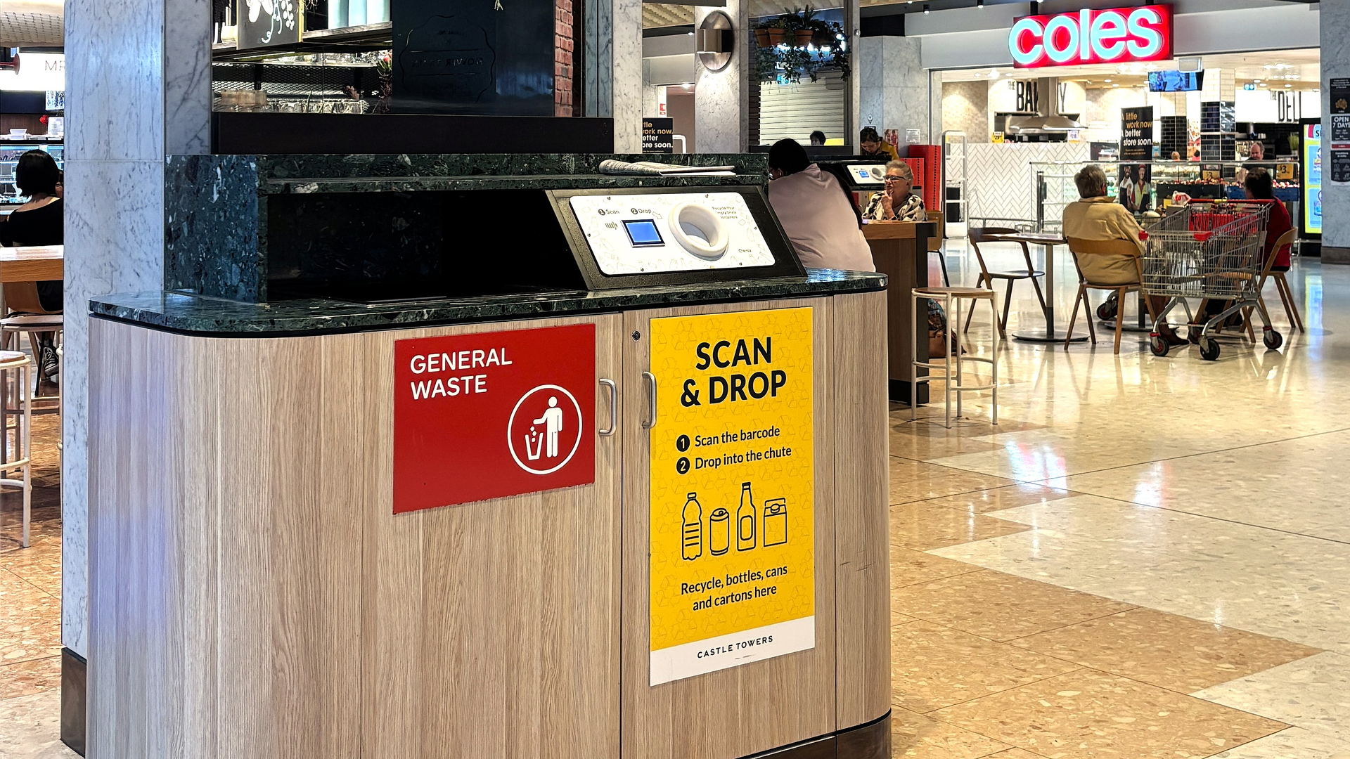 Charopy recycling unit at Forest Lake Shopping Centre