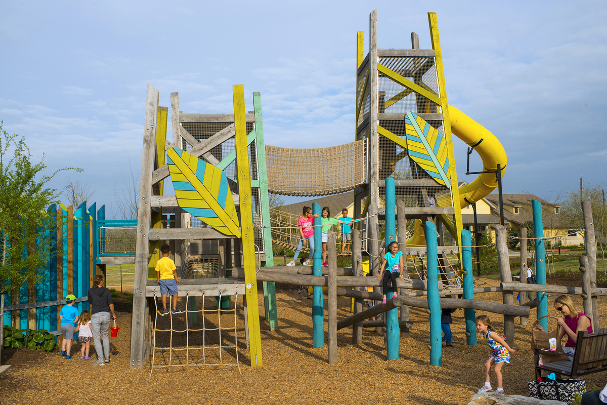 playground with jungle gym