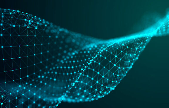 Connected Polygons Geometric Cybernetic Particles Network Digital Abstract