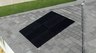 six-panel solar setup that is included on the home