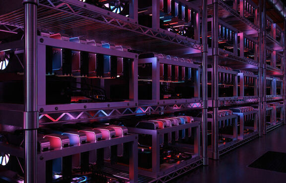 Servers mining for cryptocurrency
