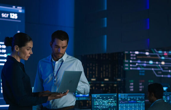 Cybersecurity System Analysis Control Room