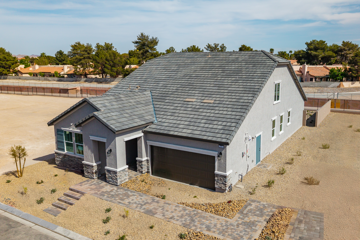 single-story home with pop-top