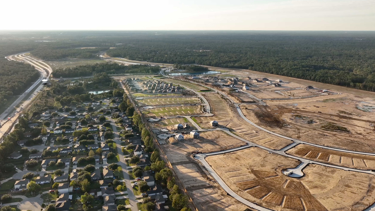 aerial view of the community