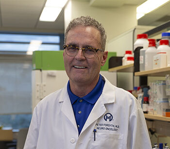 Peter Forsyth, MD, a world-renowned expert in leptomeningeal disease, was recently awarded a $22.4 million federal grant to explore new treatment options for patients like Heather.