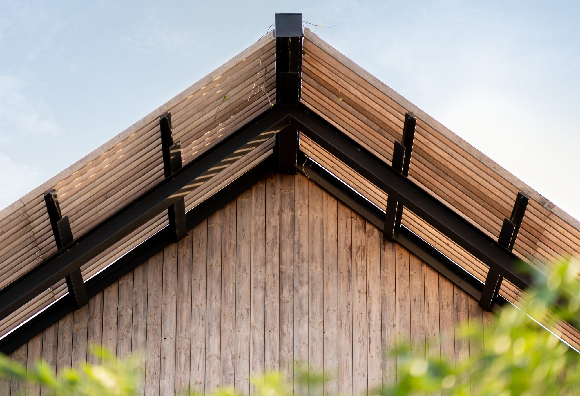Kebony Character wood cladding on ranch estate