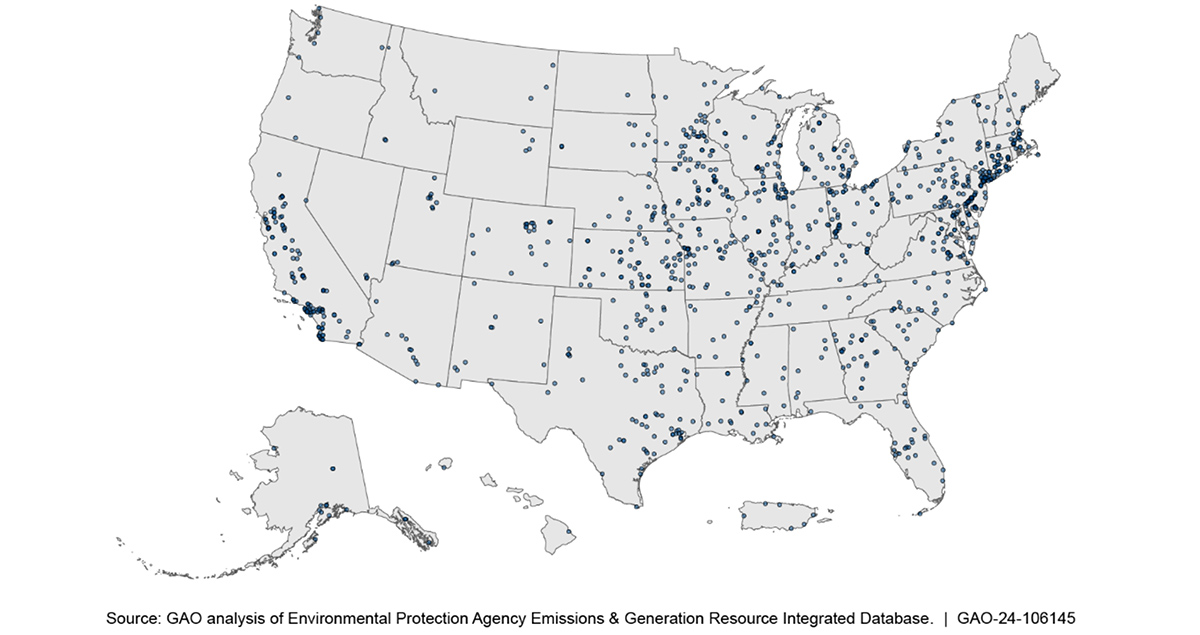 Almost 1,000 peaker plants keep the US electricity grid supplied during periods of high demand