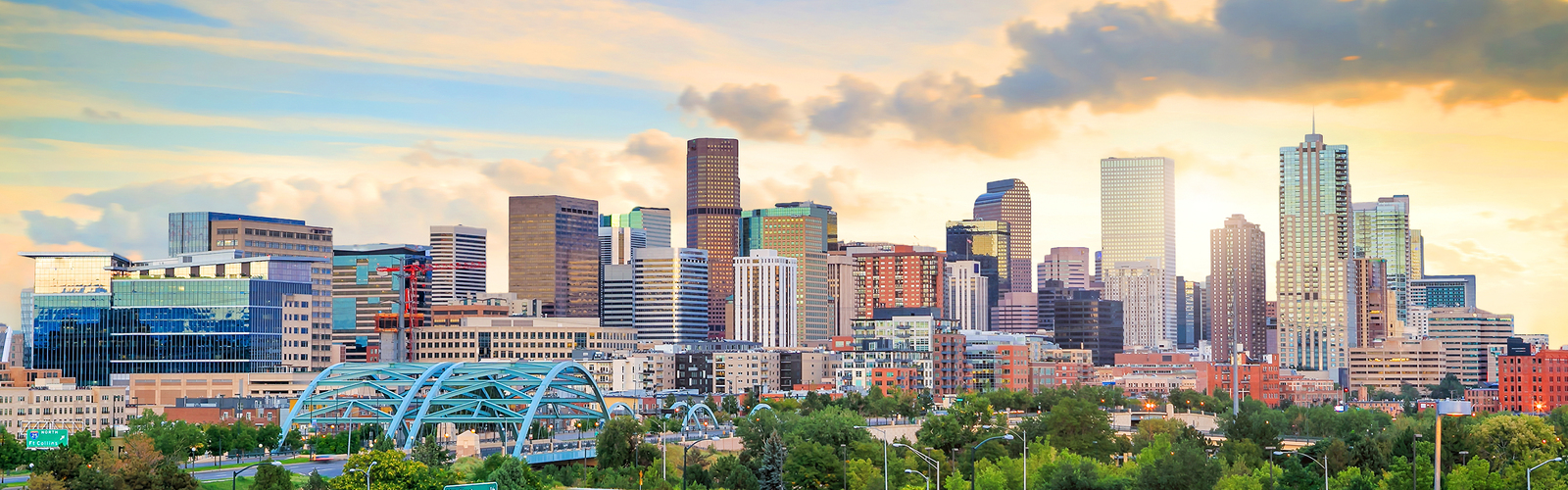 A shot of the major city in Colorado