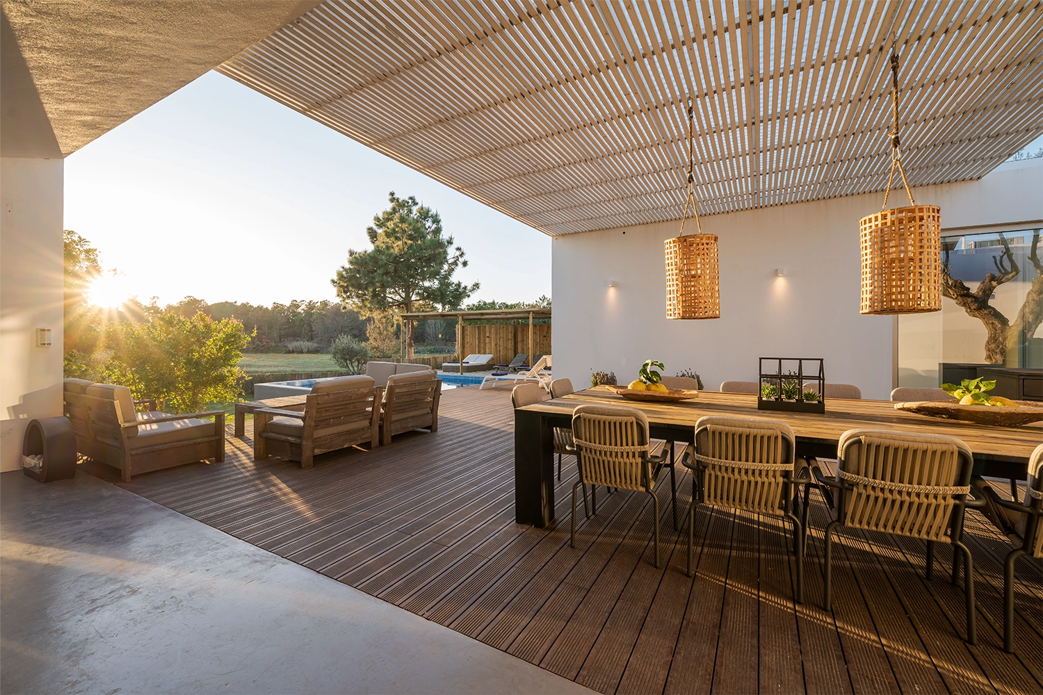 Outdoor living exterior wood