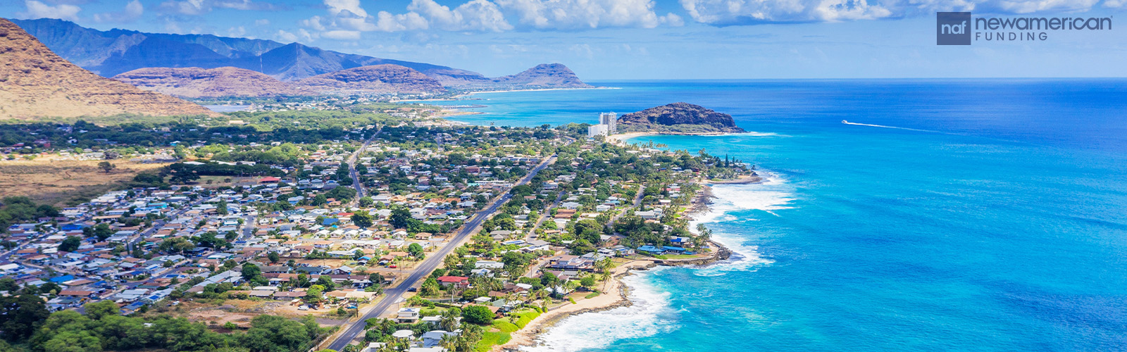 Aerial view of Hawaii neighborhood