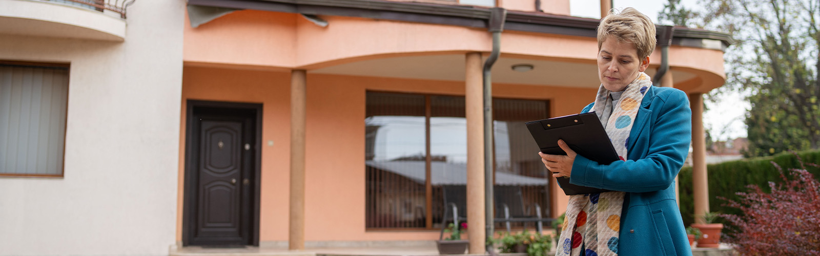 An appraiser inspecting a home