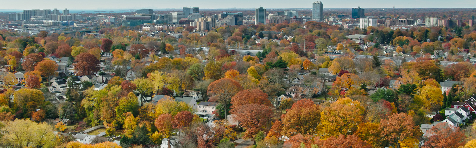 View of city in Connecticut.