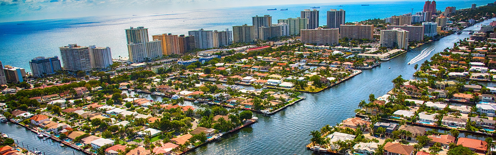 View of city in Florida.