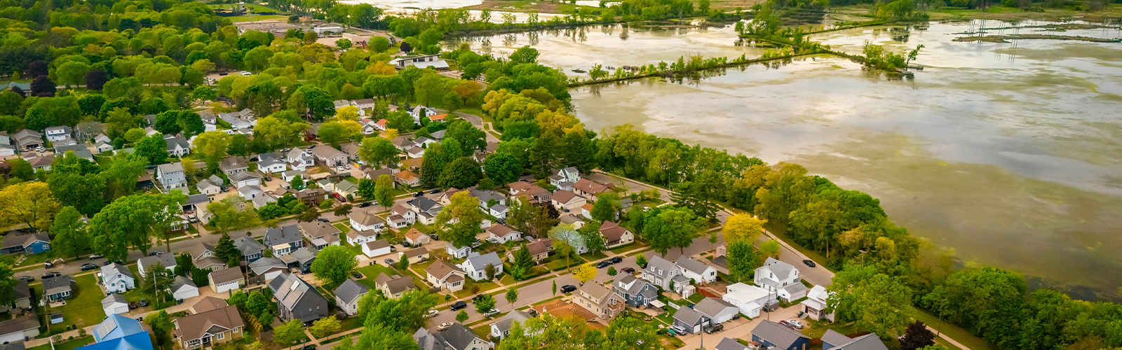 View of city in Wisconsin