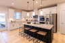 kitchen with a center island