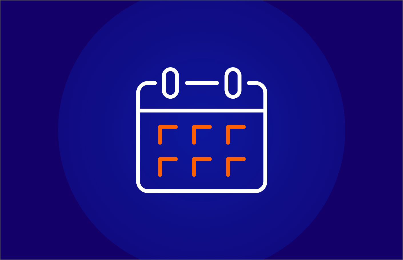 Icon of a calendar, symbolizing events, dates or planning