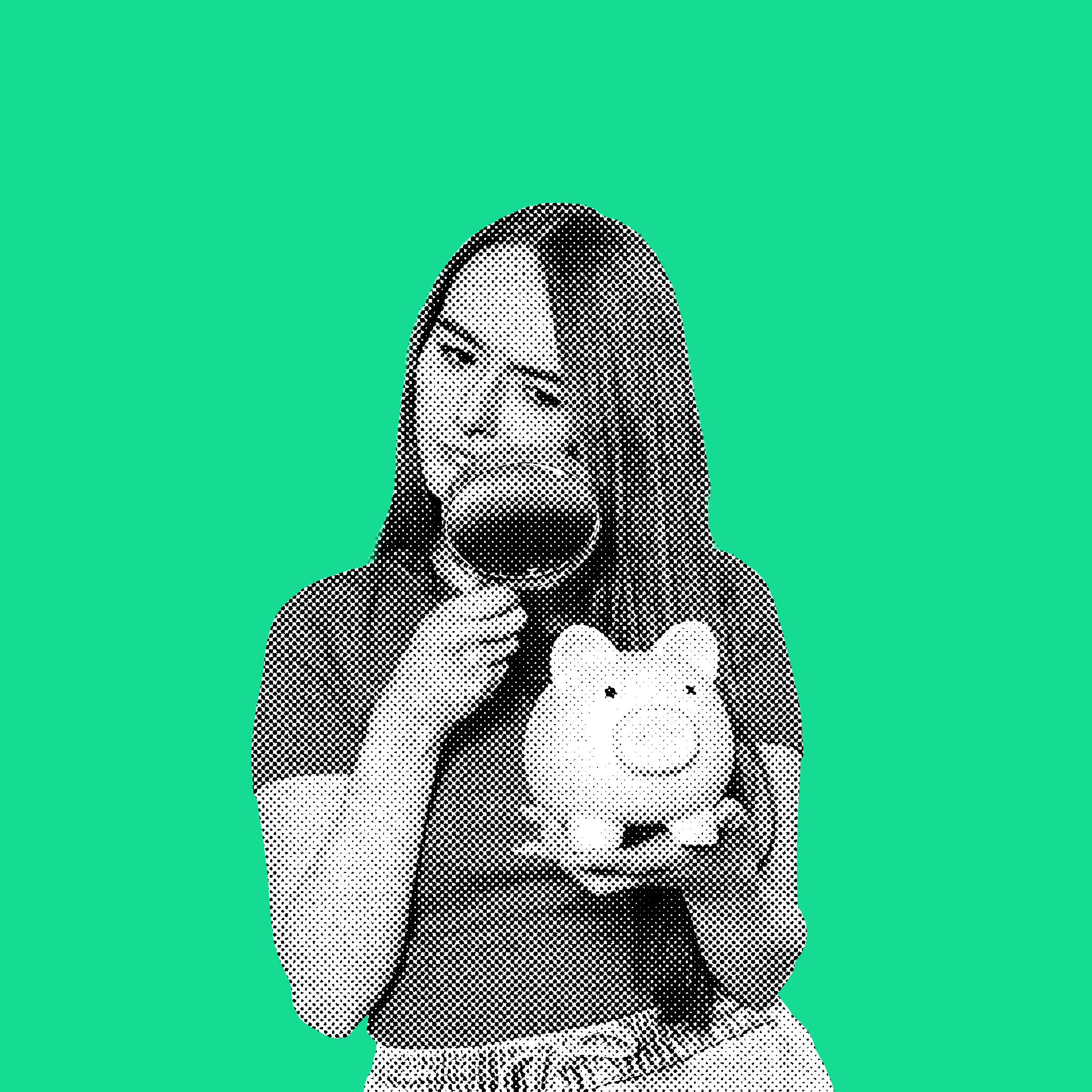 Lady with piggy bank and magnifying glass