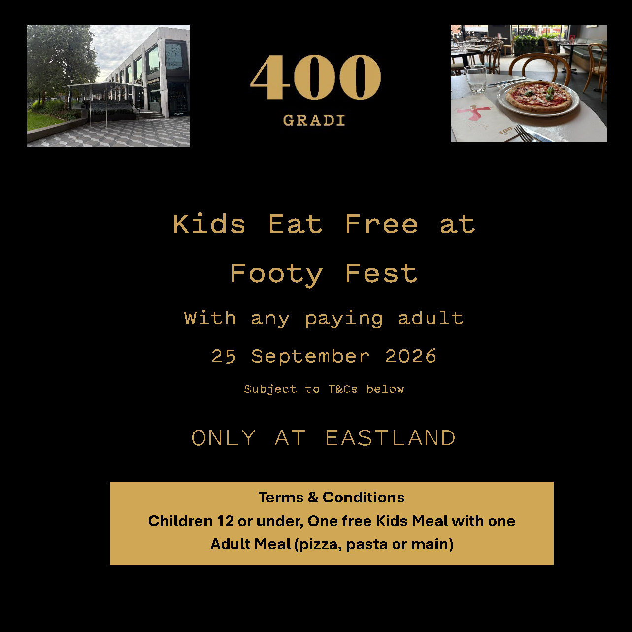 Kids Meal Deal - Footy Fest
