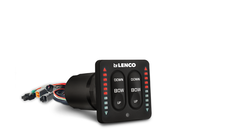 Lenco LED indicator single and dual two piece switch kit