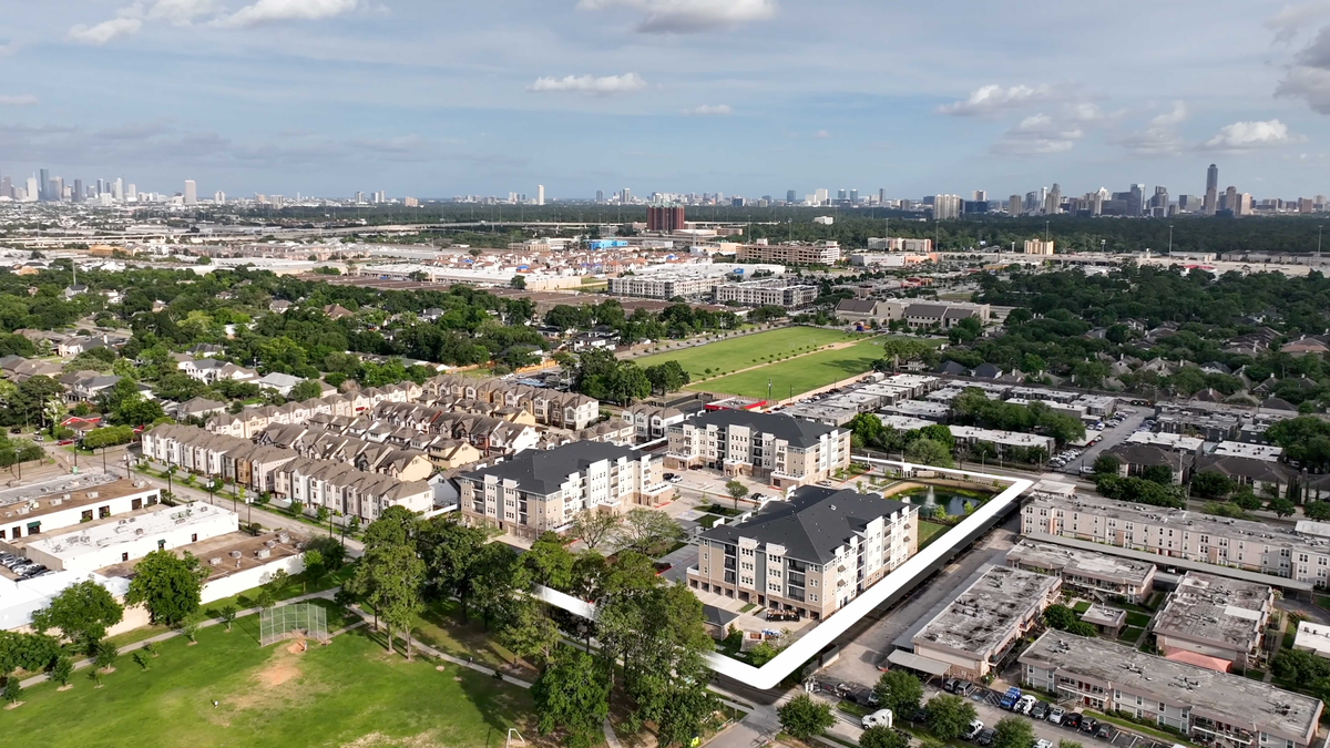 aerial view of the community