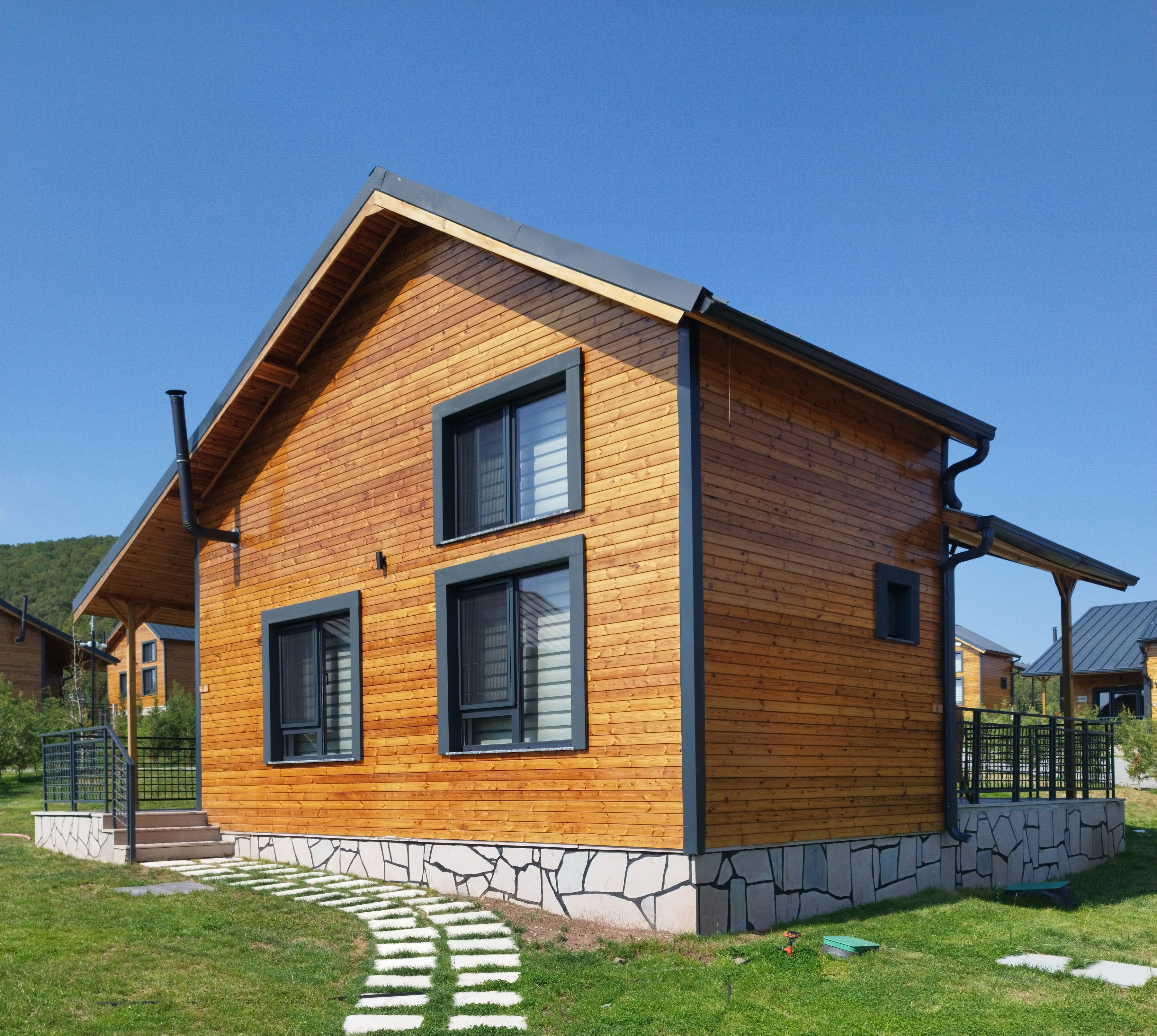 Thermo Ayous cladding on a residential exterior facade