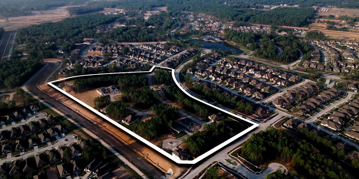 aerial view of the community