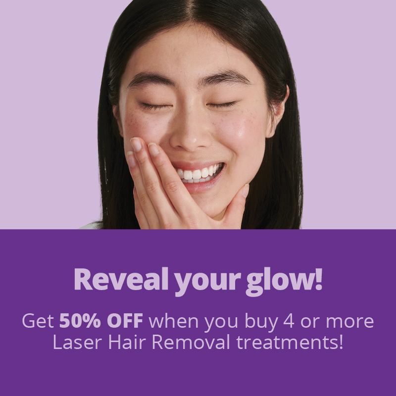 Up to 50% off Laser Hair Removal & Skin Treatments