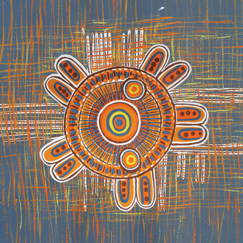 Aboriginal Artwork; 'I am my Mother's Teacher' by Cheryl Moggs OAM