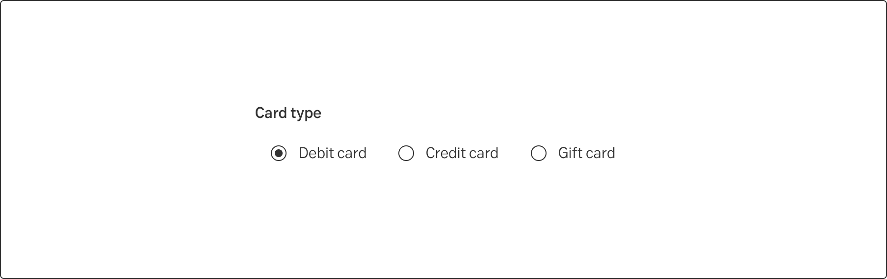 Component: Radio button