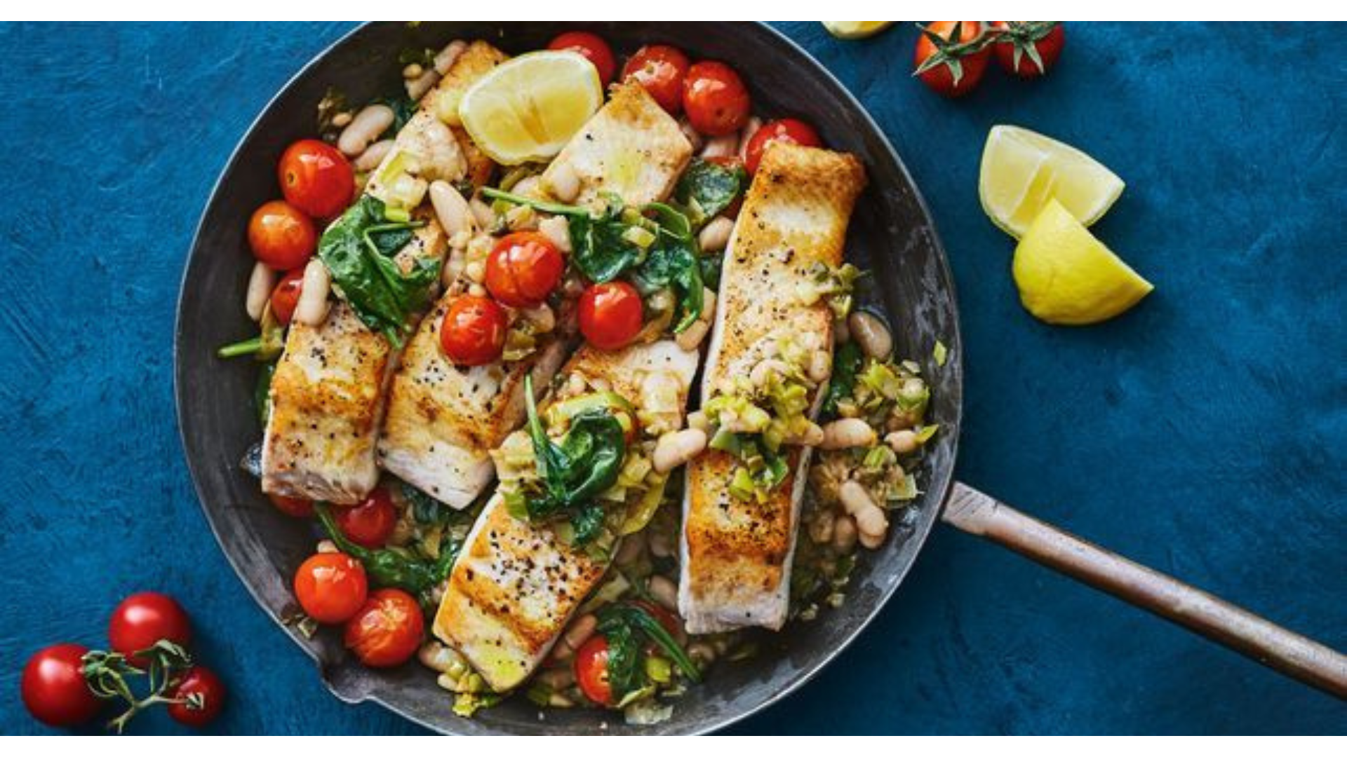 One-Pan Fish with Beans and Tomatoes