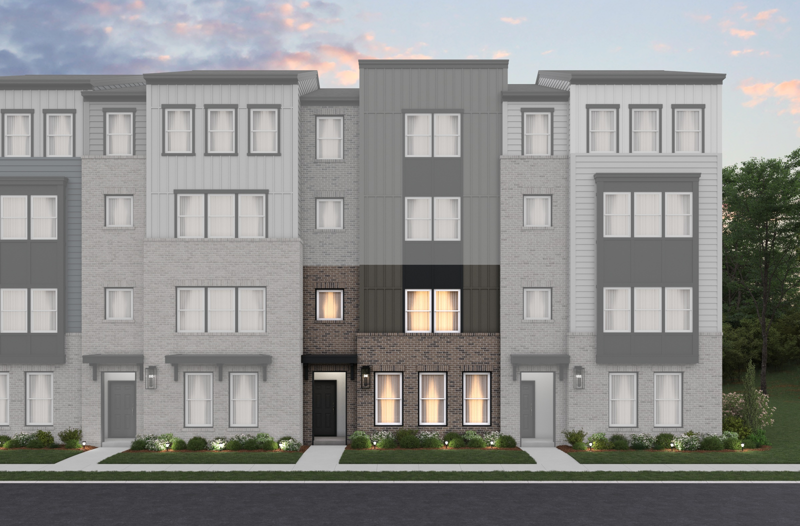 2-story, lower-level condo exterior
