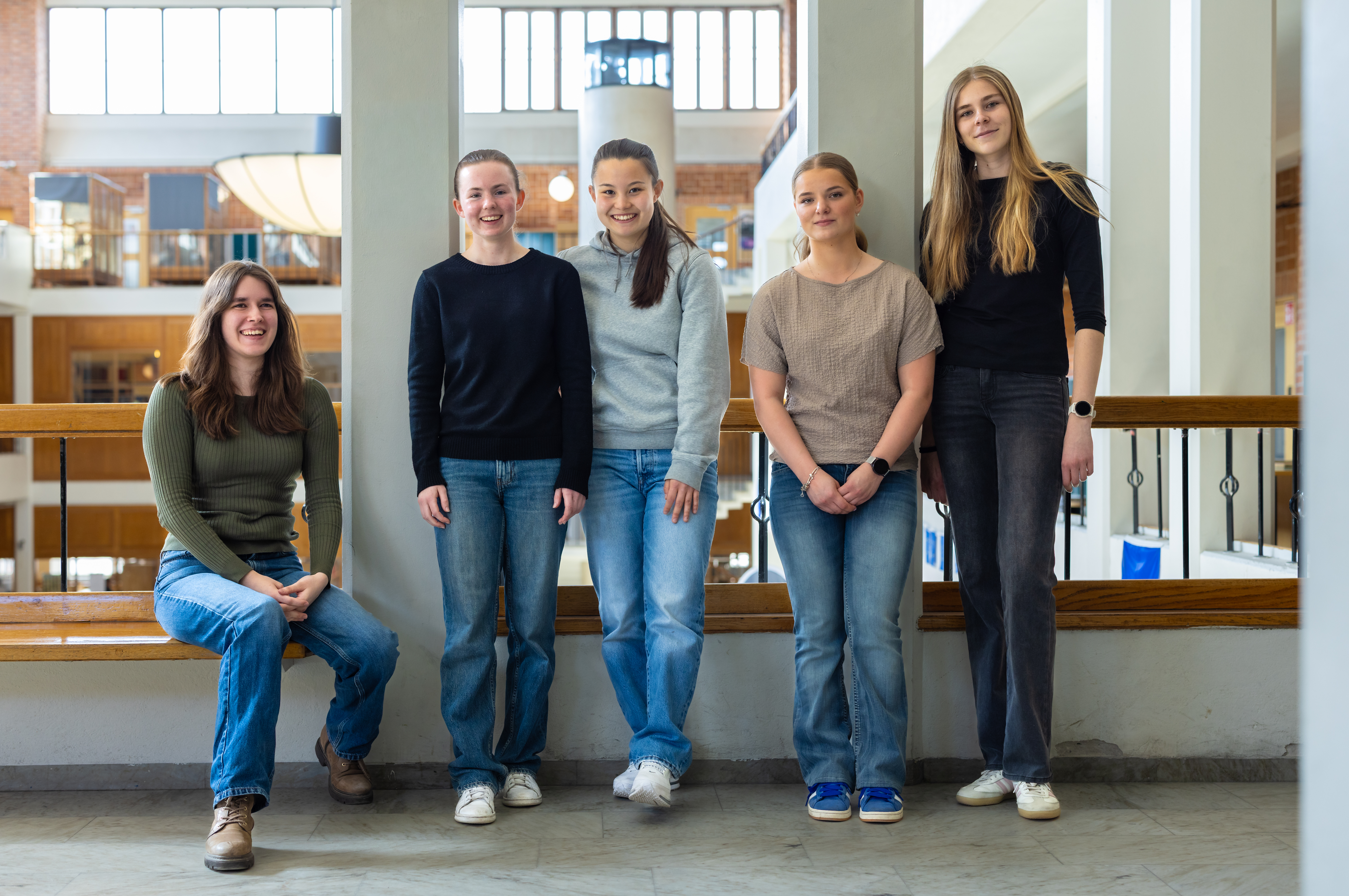 UF-företaget No Cap med Eline Finne, Ida Sundström, Freja Lundberg, Magdalena Malm och Wendy Wangel.