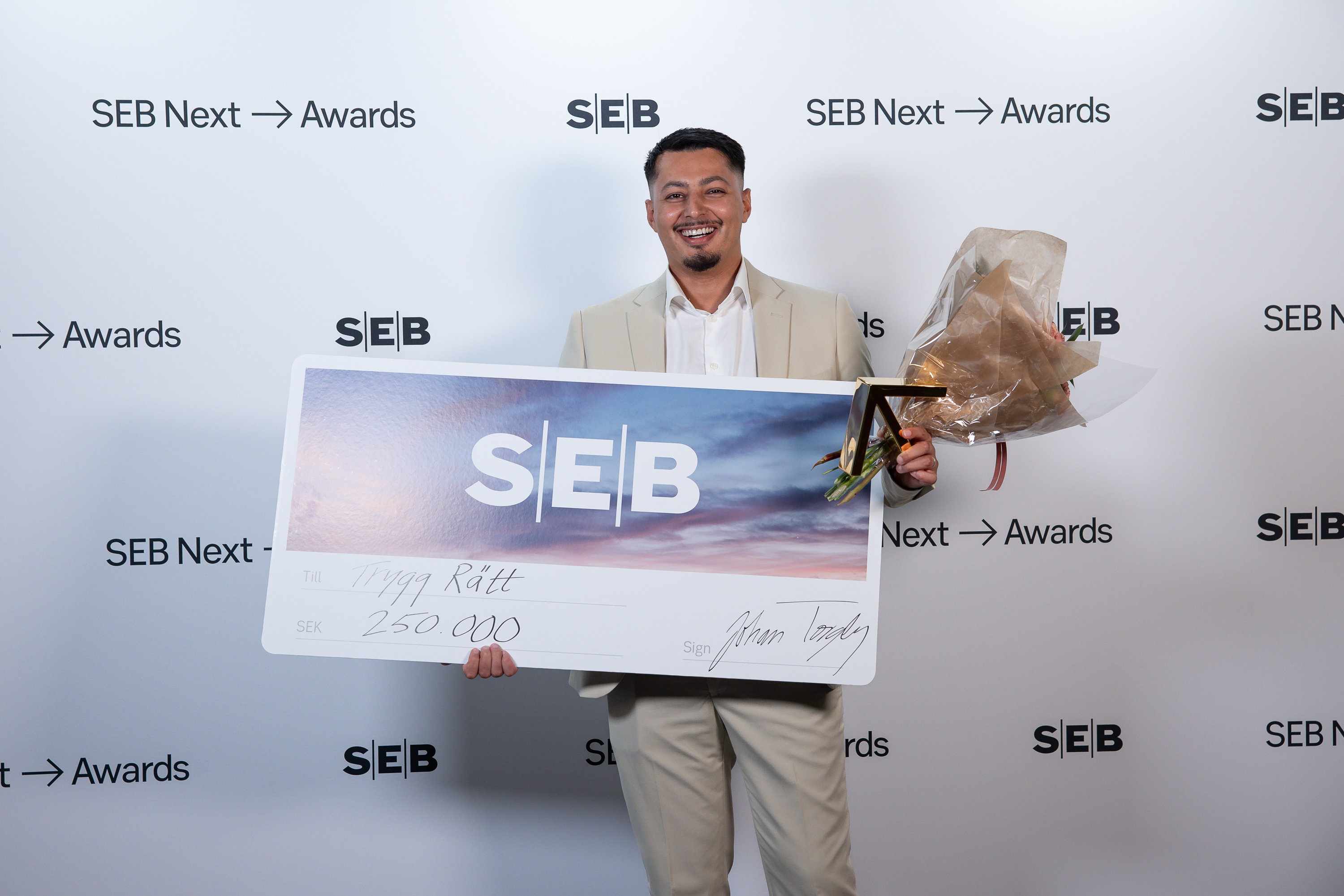  Nour Habib, verksamhetsledare på Trygg Rätt. Vinnare av SEB Next Awards i kategorin Community. 