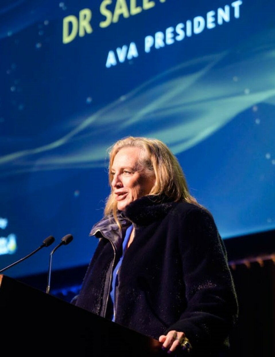 Sally Colgan speaking AVA Gala Dinner.jpg Sally Colgan speaking AVA Gala Dinner.jpg