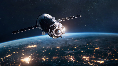 Satellite in space