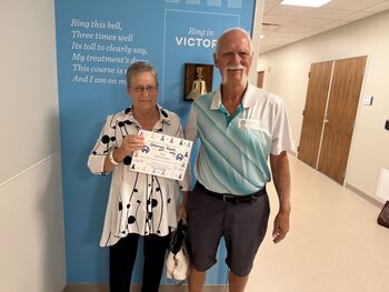 Shannon Ruetz, first proton therapy patient to complete treatment